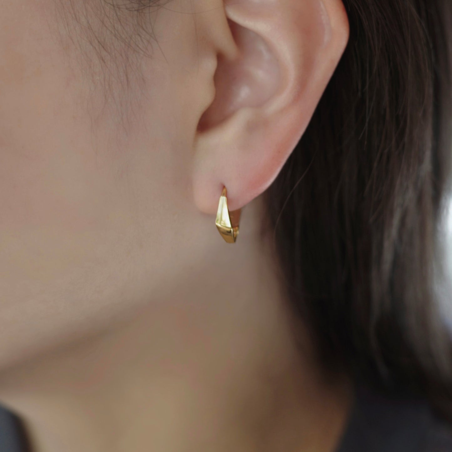 Angular / Experimental Pierced earrings