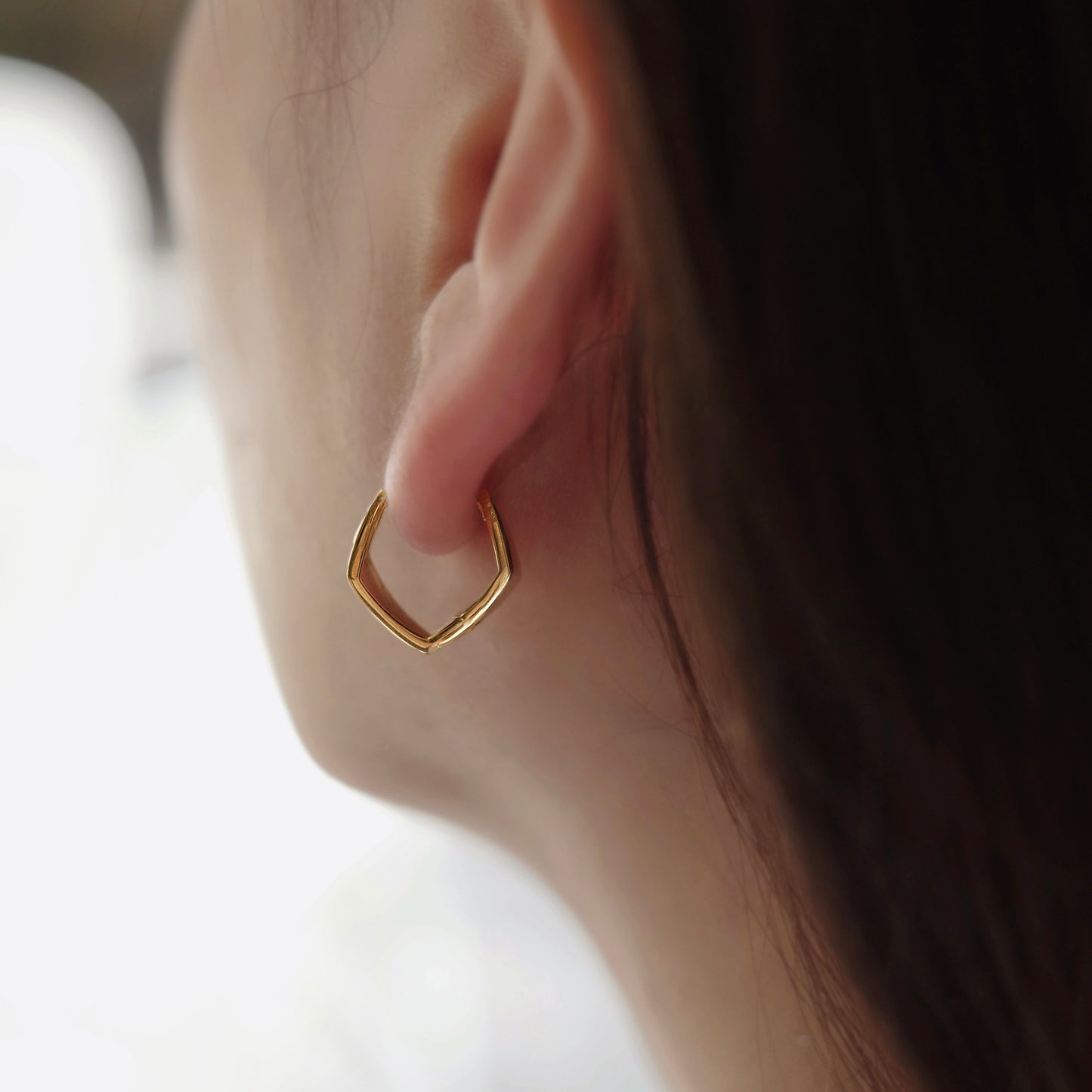 Angular / Experimental Pierced earrings