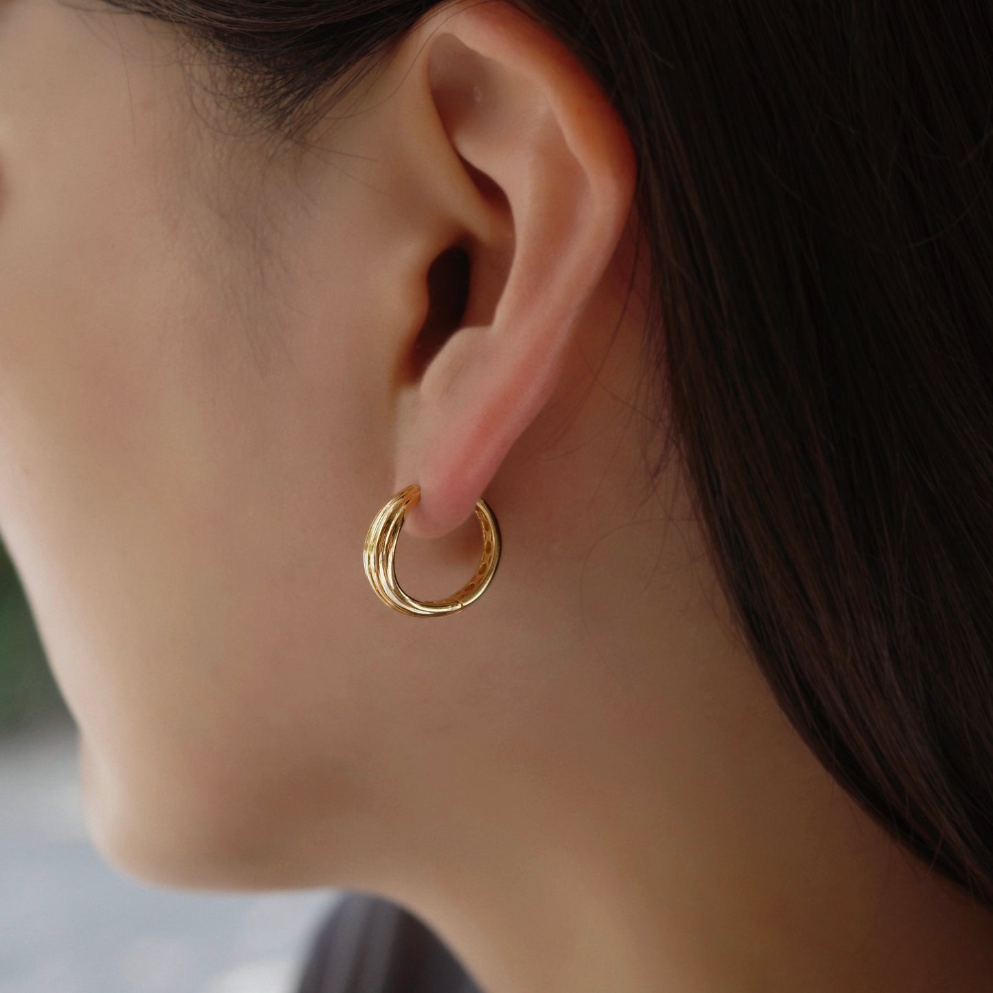 Rippled / Experimental Pierced earrings