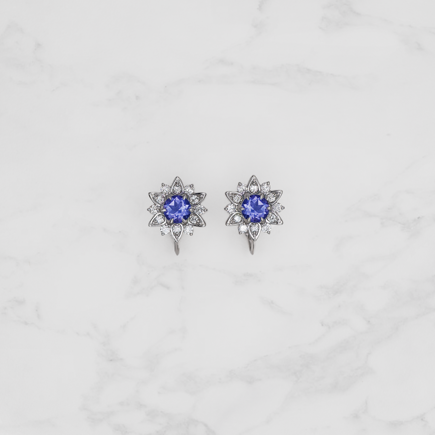 Nymphaea / Tanzanite earrings