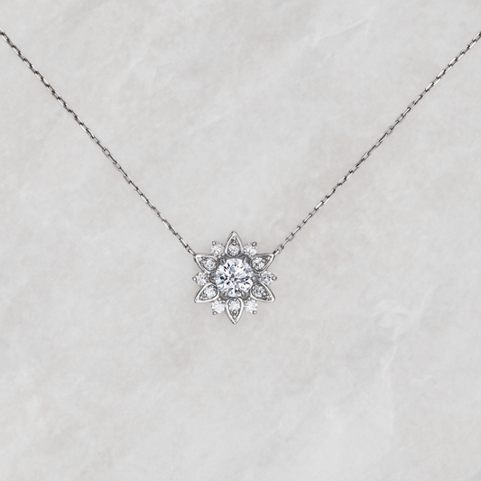Nymphaea / Diamond necklace
