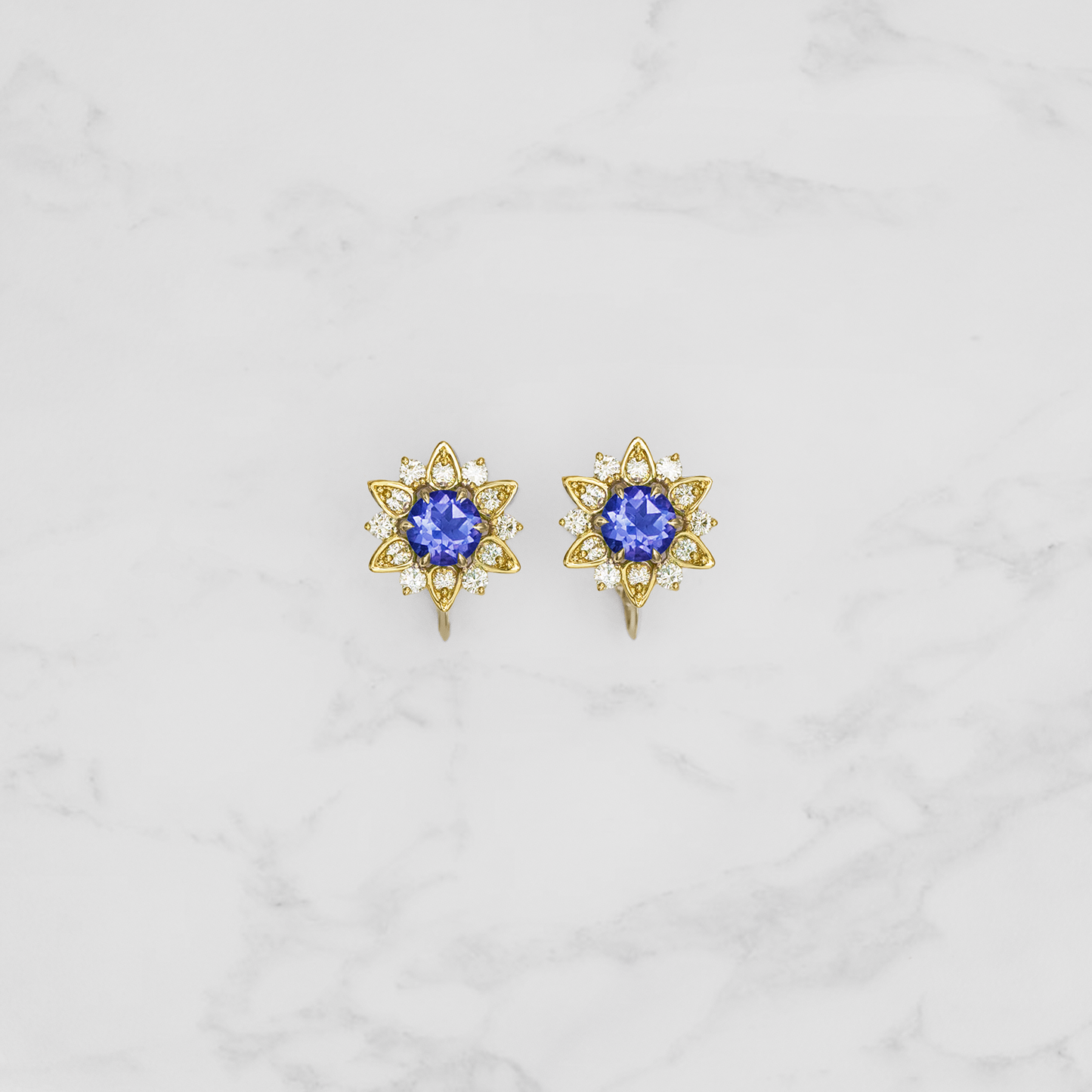 Nymphaea / Tanzanite earrings
