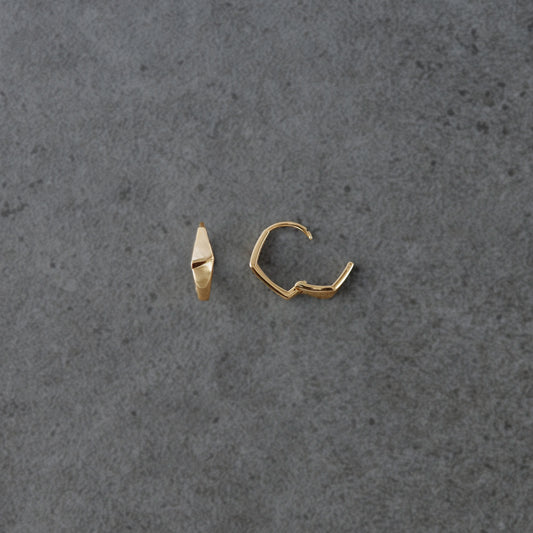 Angular / Experimental Pierced earrings
