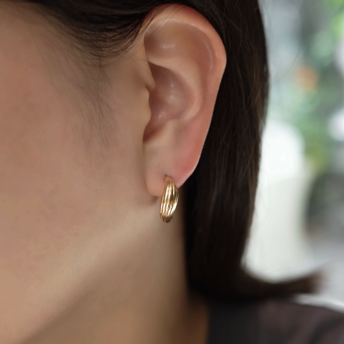 Rippled / Experimental Pierced earrings