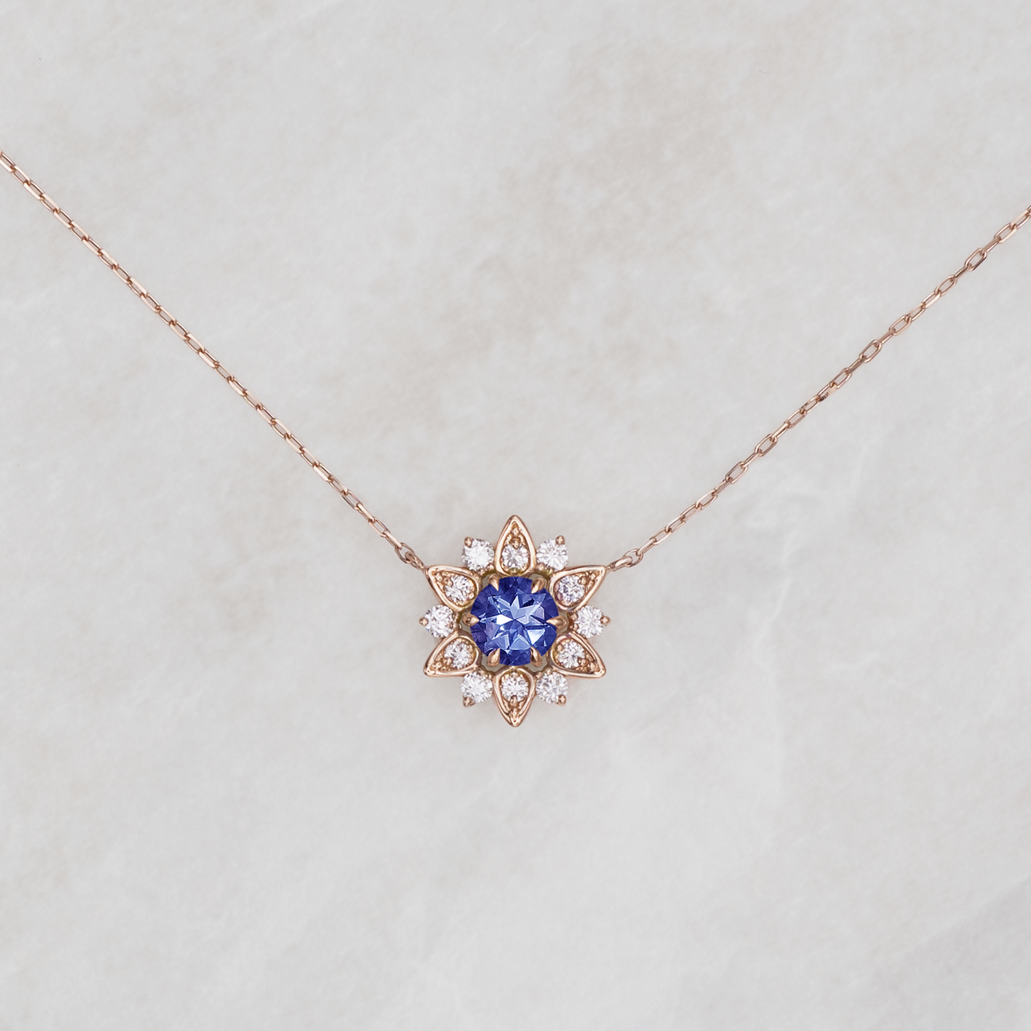 Nymphaea / Tanzanite necklace