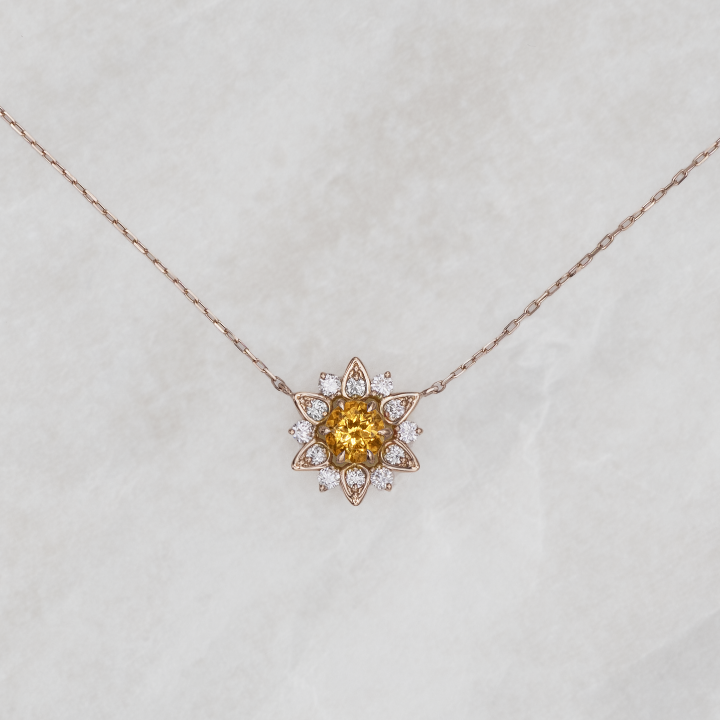 Nymphaea / Citrine necklace