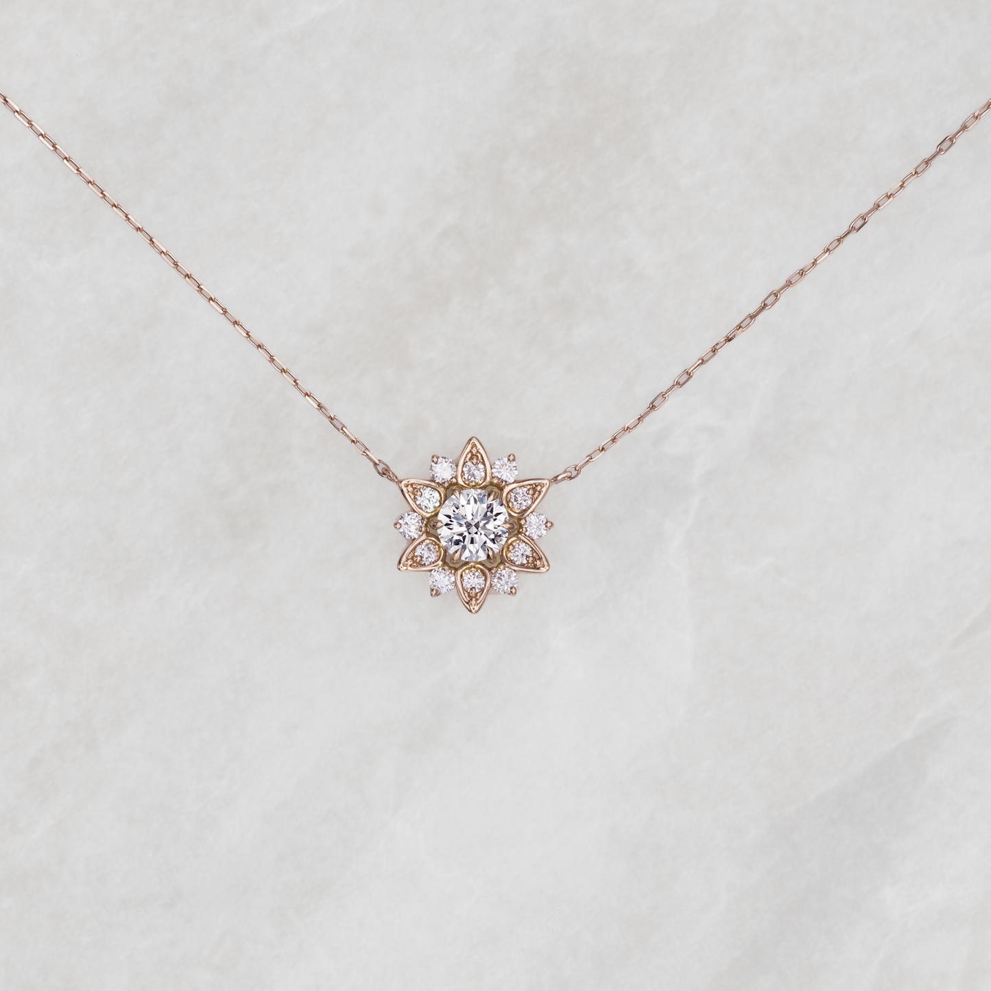 Nymphaea / Diamond necklace