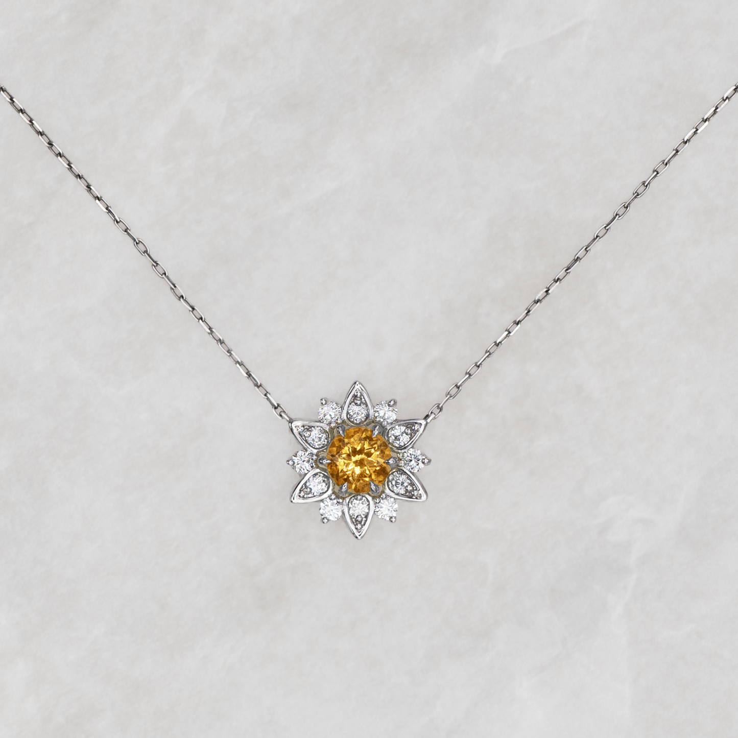 Nymphaea / Citrine necklace