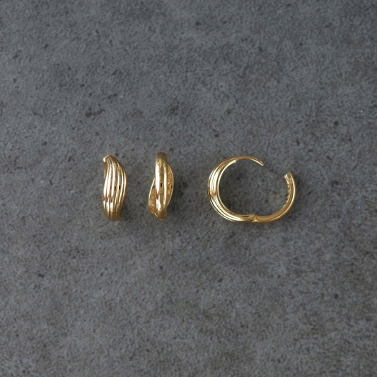Rippled / Experimental Pierced earrings