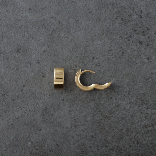 Thick Circle / Experimental Pierced earrings