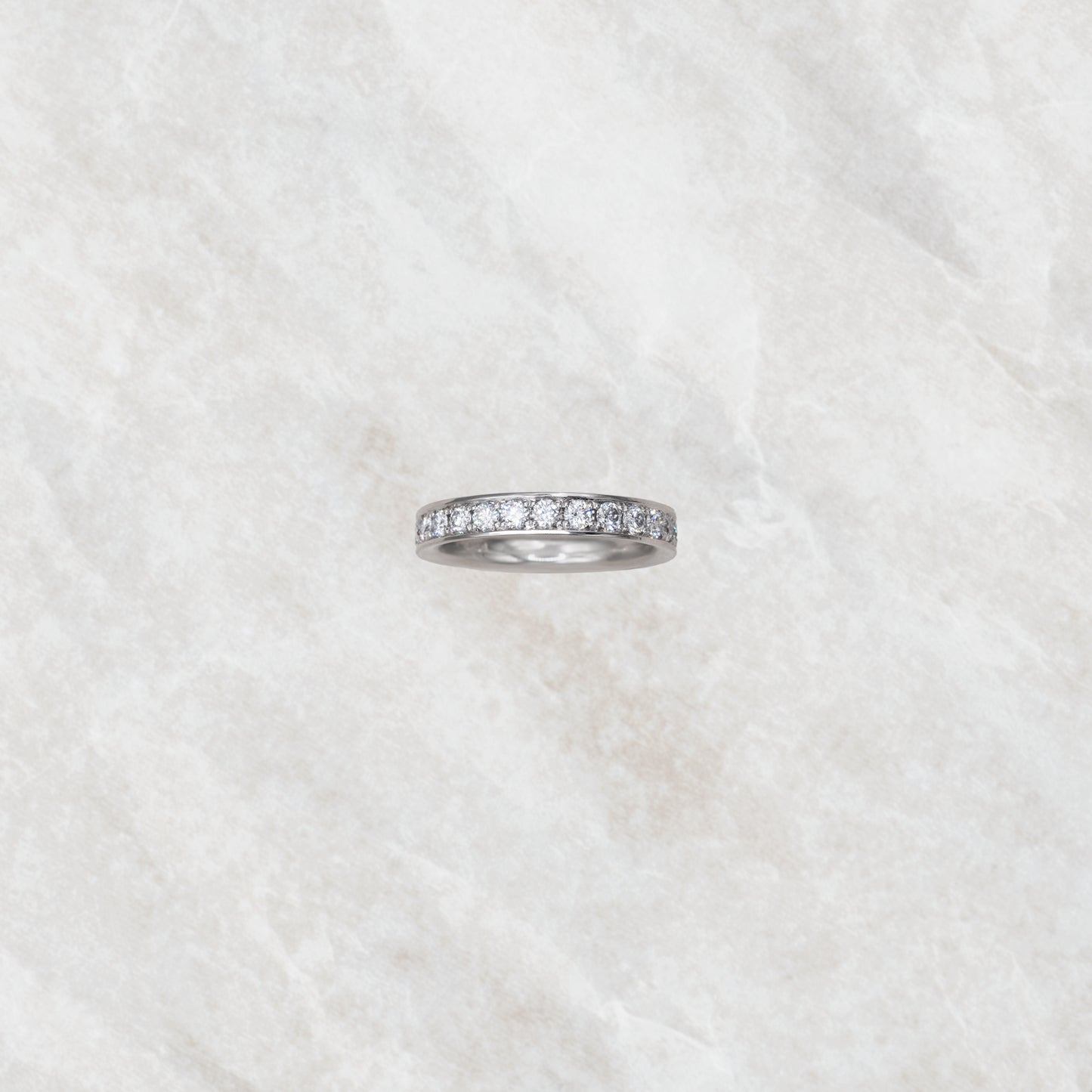 Layer / Diamond Half Eternity Ring