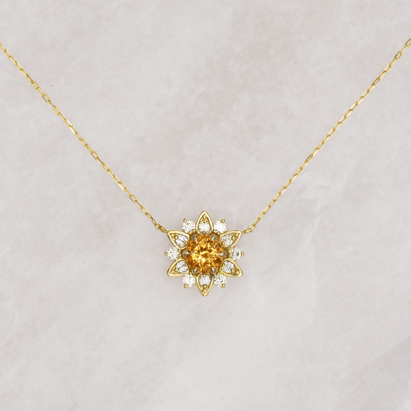 Nymphaea / Citrine necklace