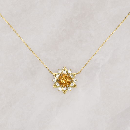 Nymphaea / Citrine necklace