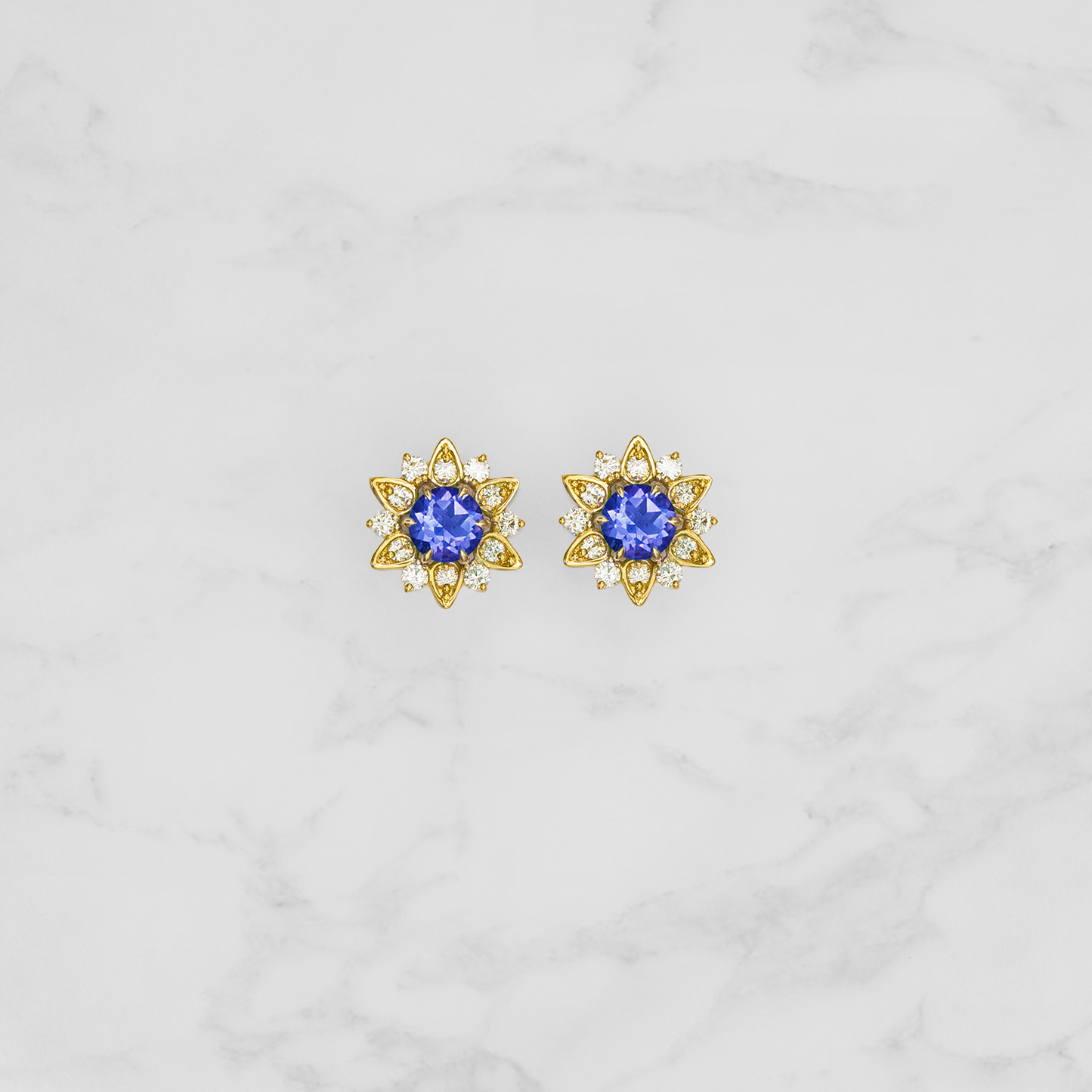 Nymphaea / Tanzanite earrings
